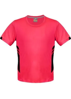 Kids Tasman Tee Neon Pink/Black