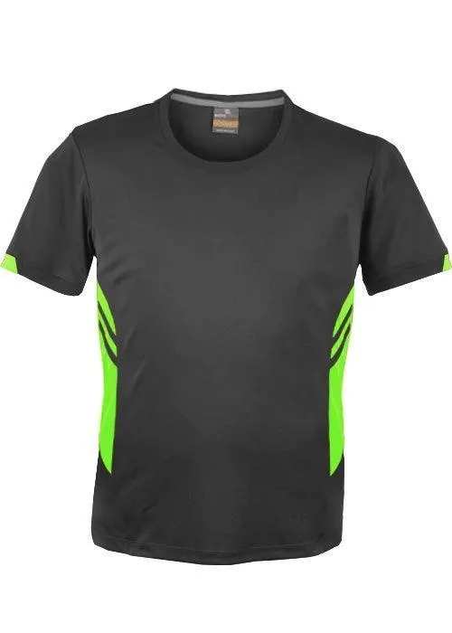 Kids Tasman Tee Slate/Neon Green