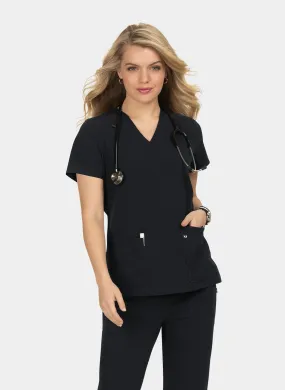 Koi Next Gen Hustle And Heart Scrub Top - Black