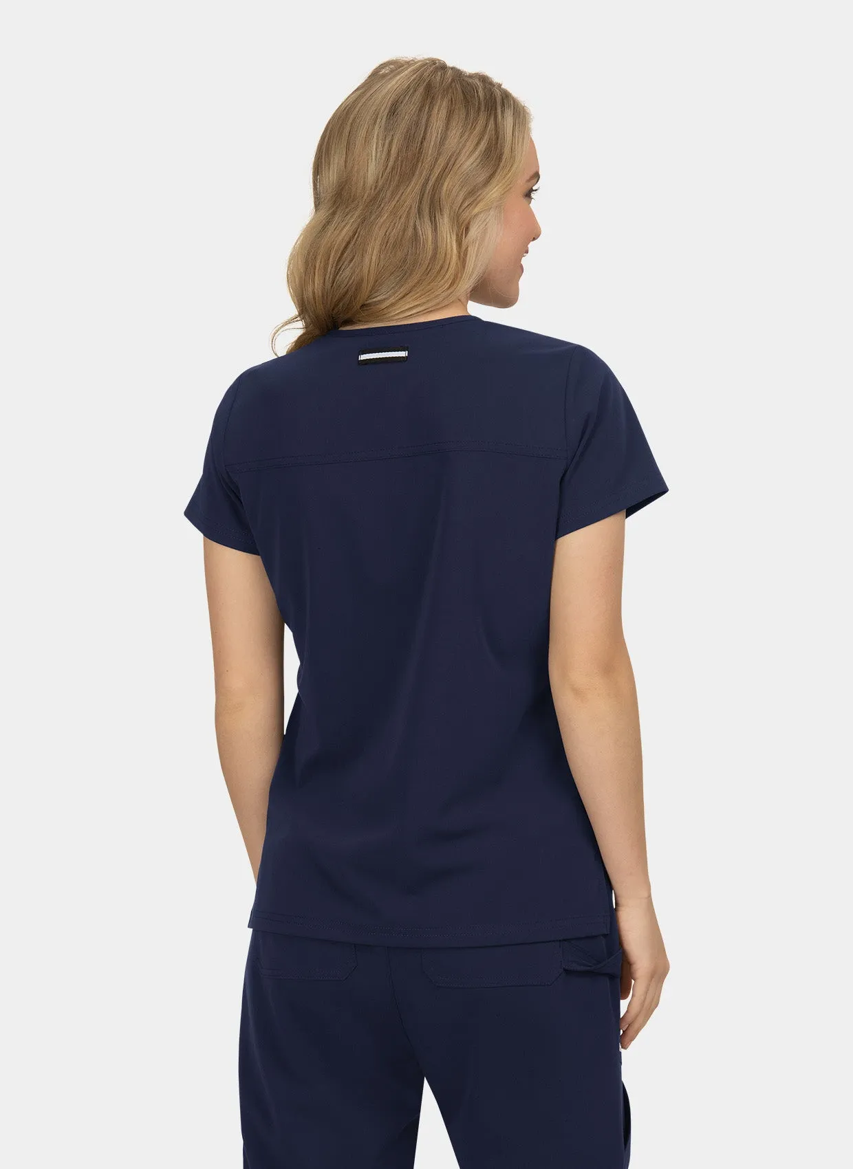 Koi Next Gen Hustle And Heart Scrub Top - Navy