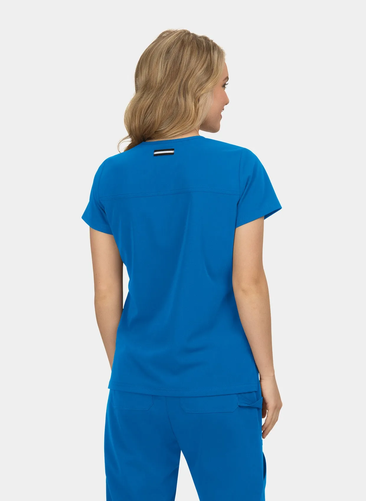 Koi Next Gen Hustle And Heart Scrub Top - Royal