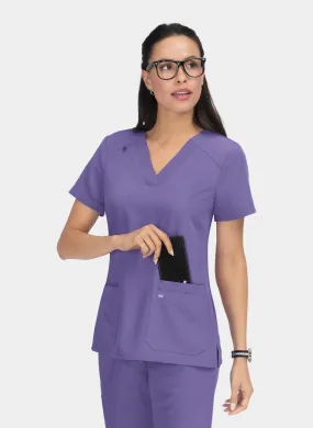 Koi Next Gen Hustle And Heart Scrub Top - Wisteria