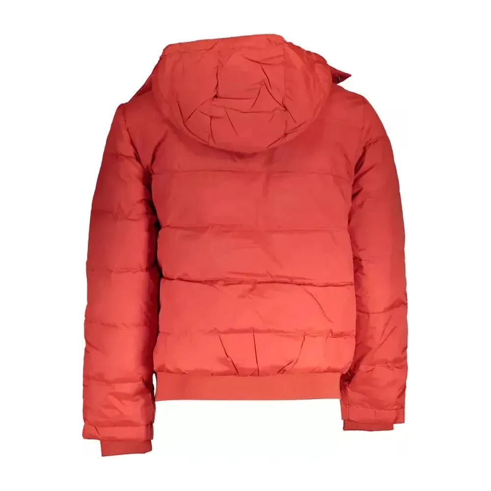 La Martina Orange Polyamide Men Jacket