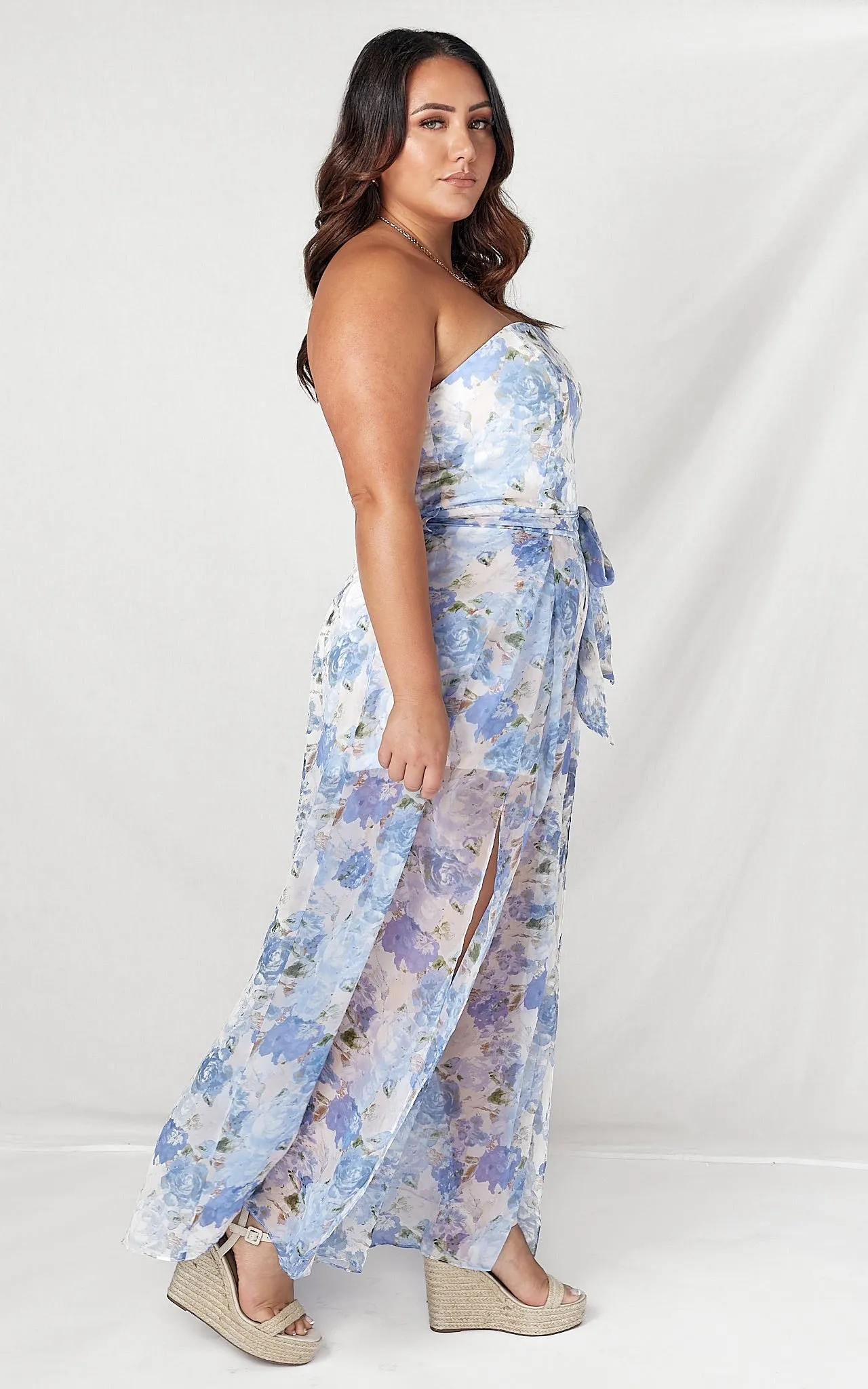 Lagoon Jumpsuit - Blue Floral