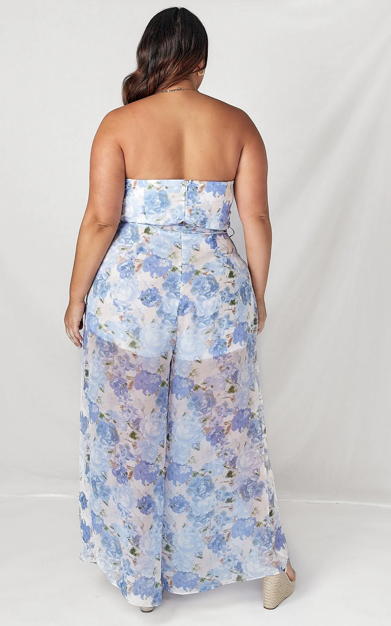 Lagoon Jumpsuit - Blue Floral