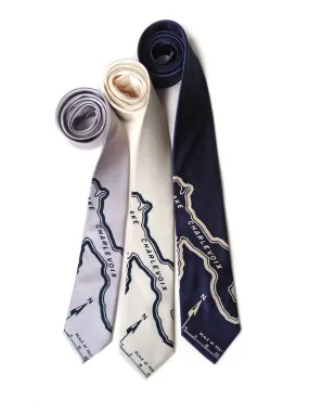 Lake Charlevoix, Michigan Map Necktie