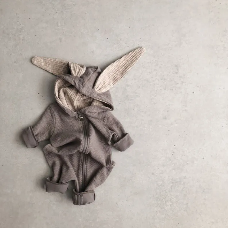 Lala Bunny Hood Suit _Grey