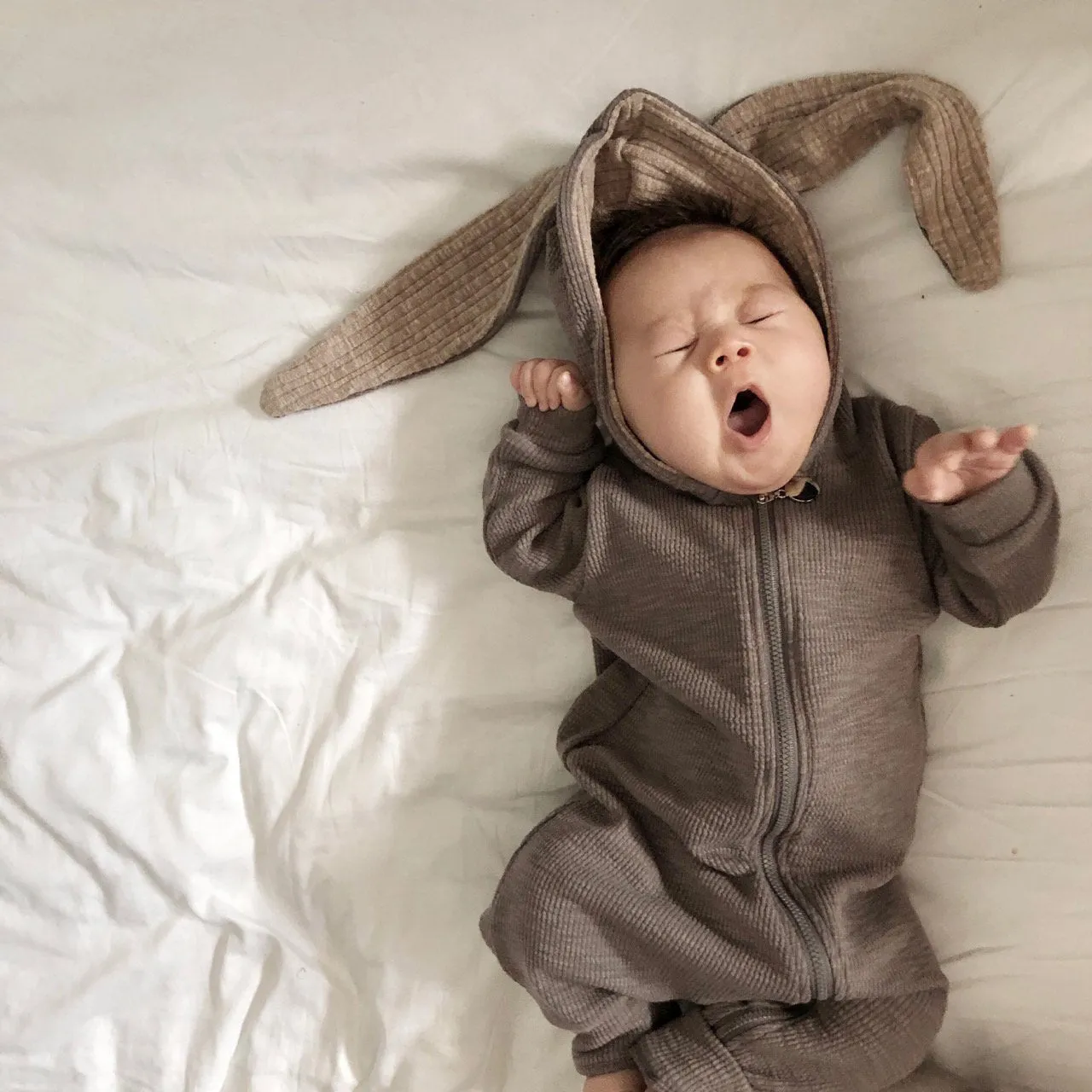 Lala Bunny Hood Suit _Grey