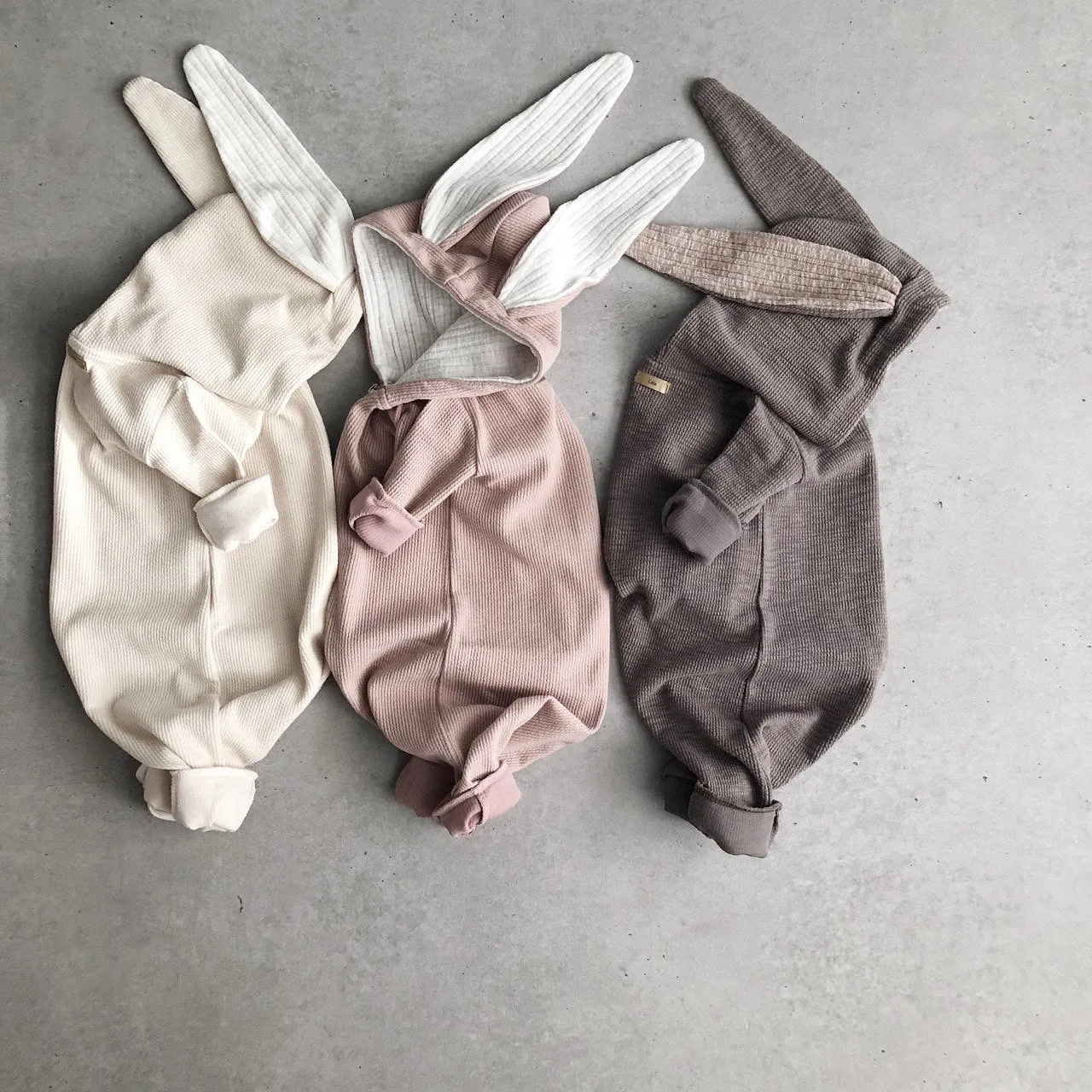 Lala Bunny Hood Suit _Grey