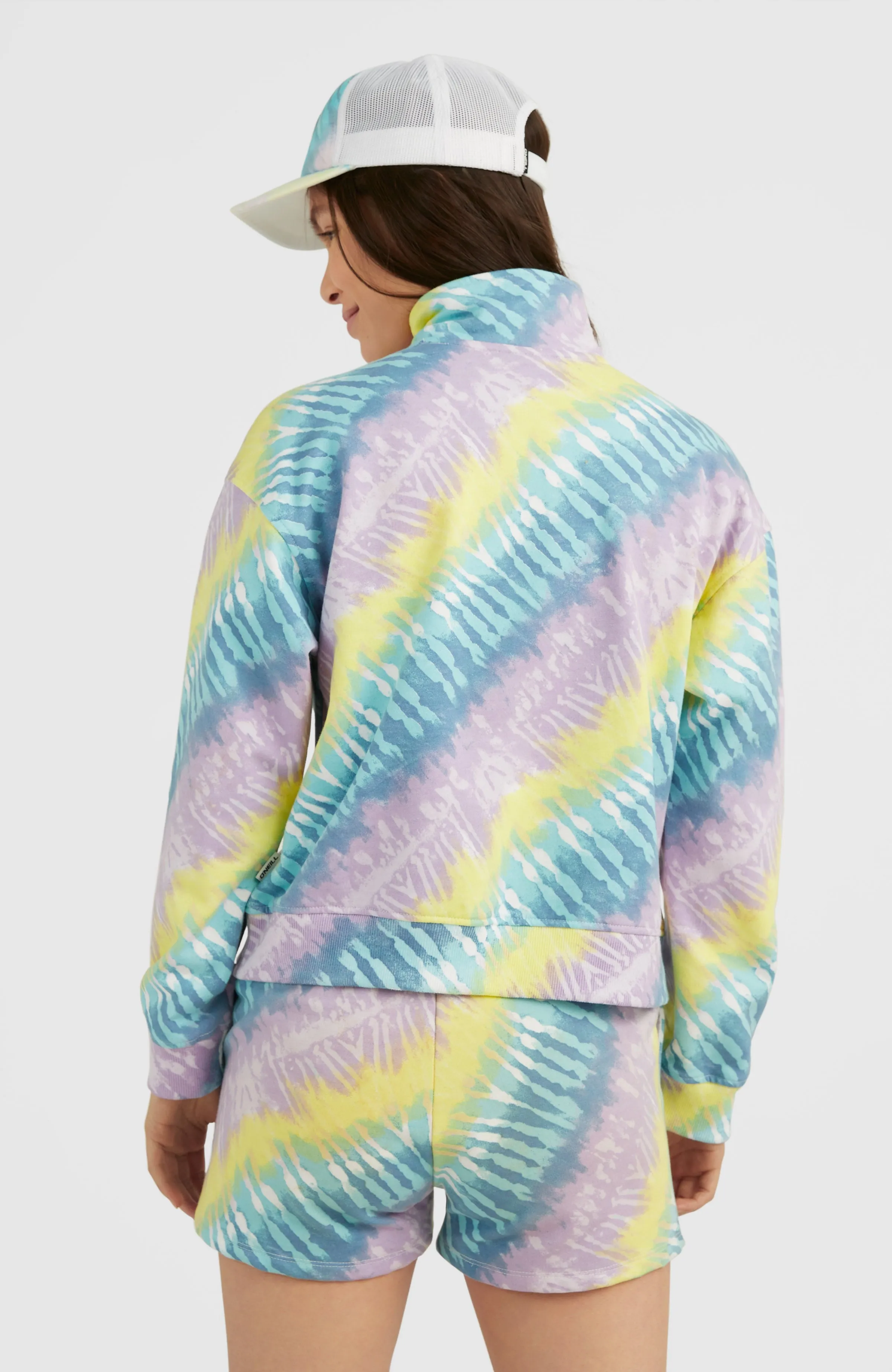 Lei Half Zip Pullover | Blue Tie Dye