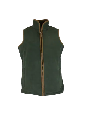 LF201 - Ladie's Fleece Gilet - GREEN