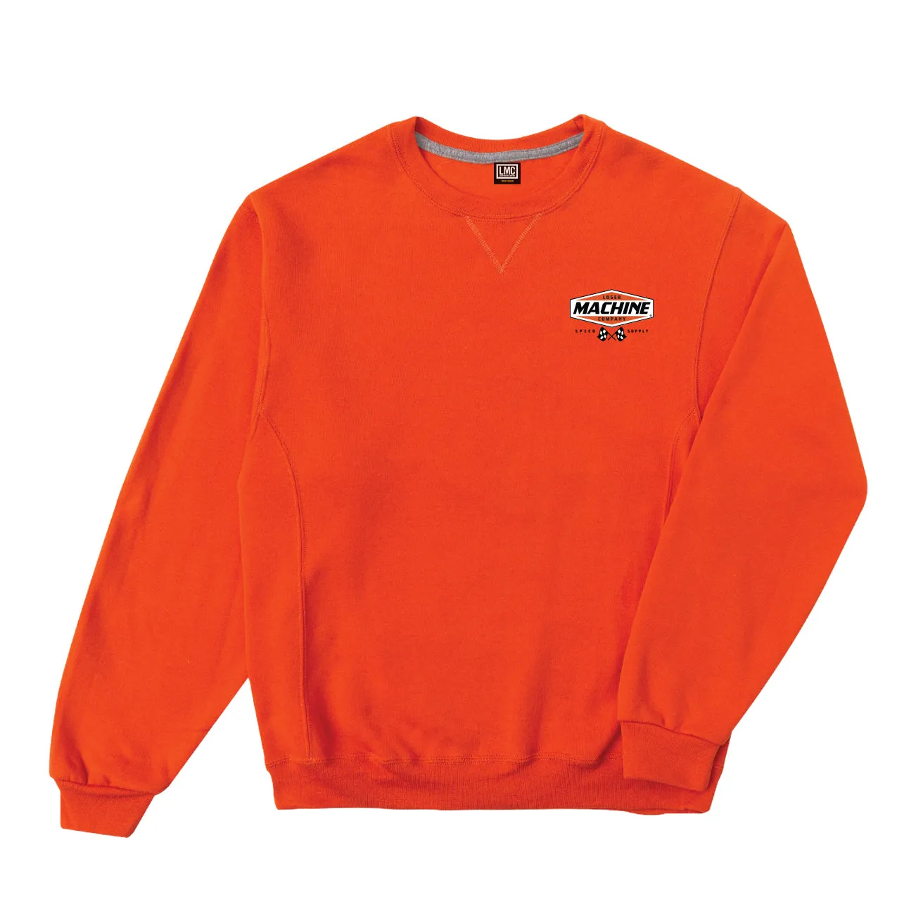 LOSER MACHINE NEW OG MOISTURE WICKING CREW ORANGE