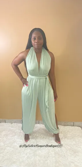 Lovely Party Jumpsuit (Mint)