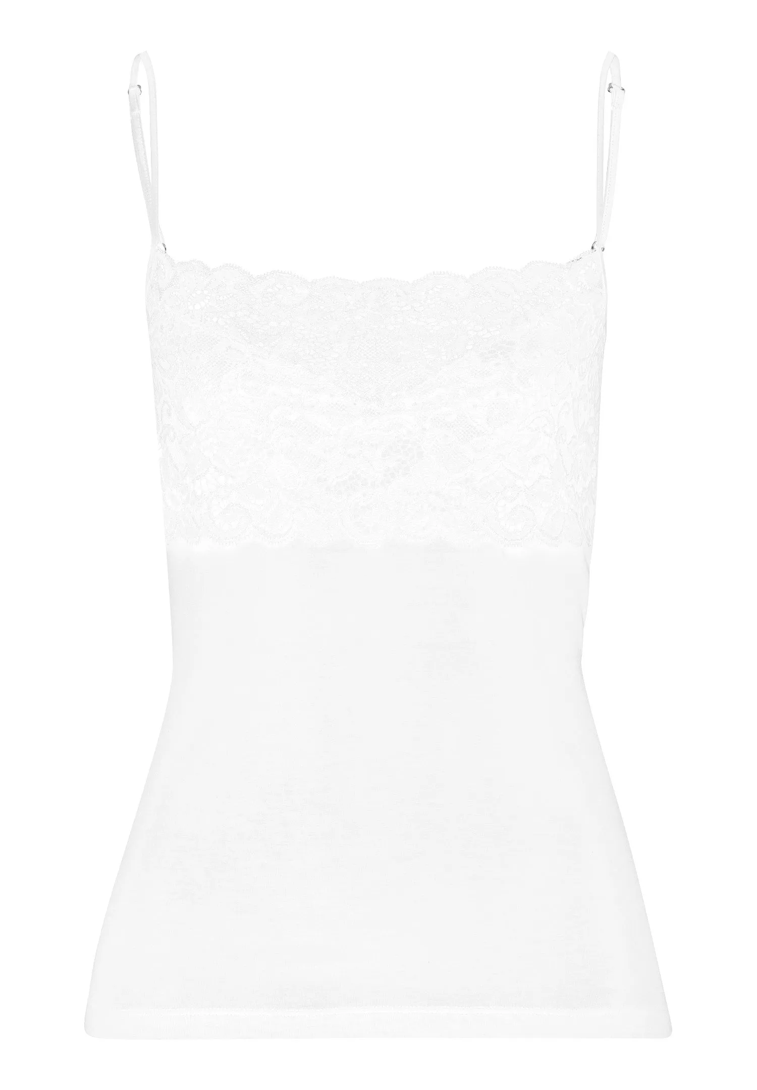 Luxury Moments Wide Lace Camisole | White 71448-101