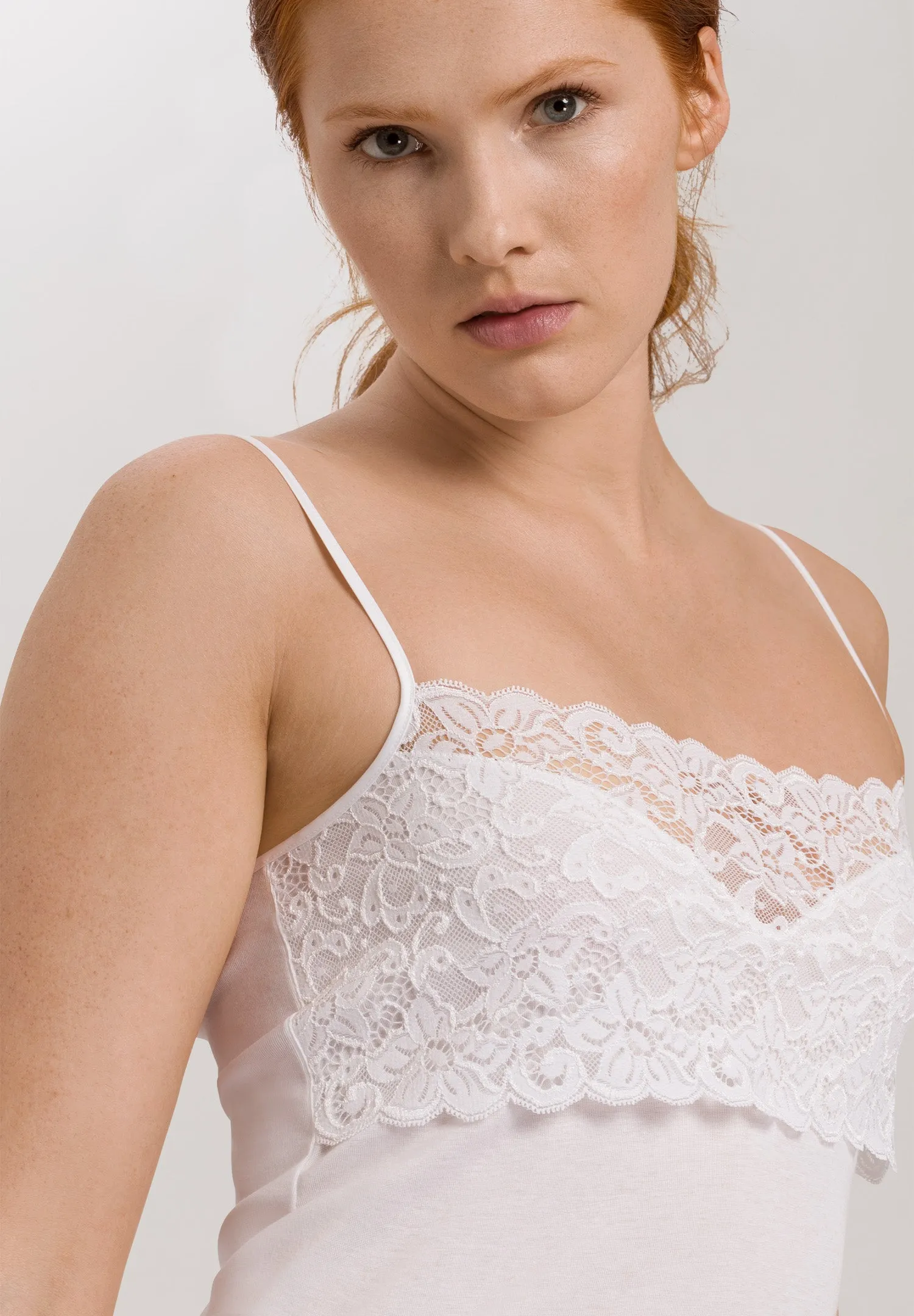 Luxury Moments Wide Lace Camisole | White 71448-101