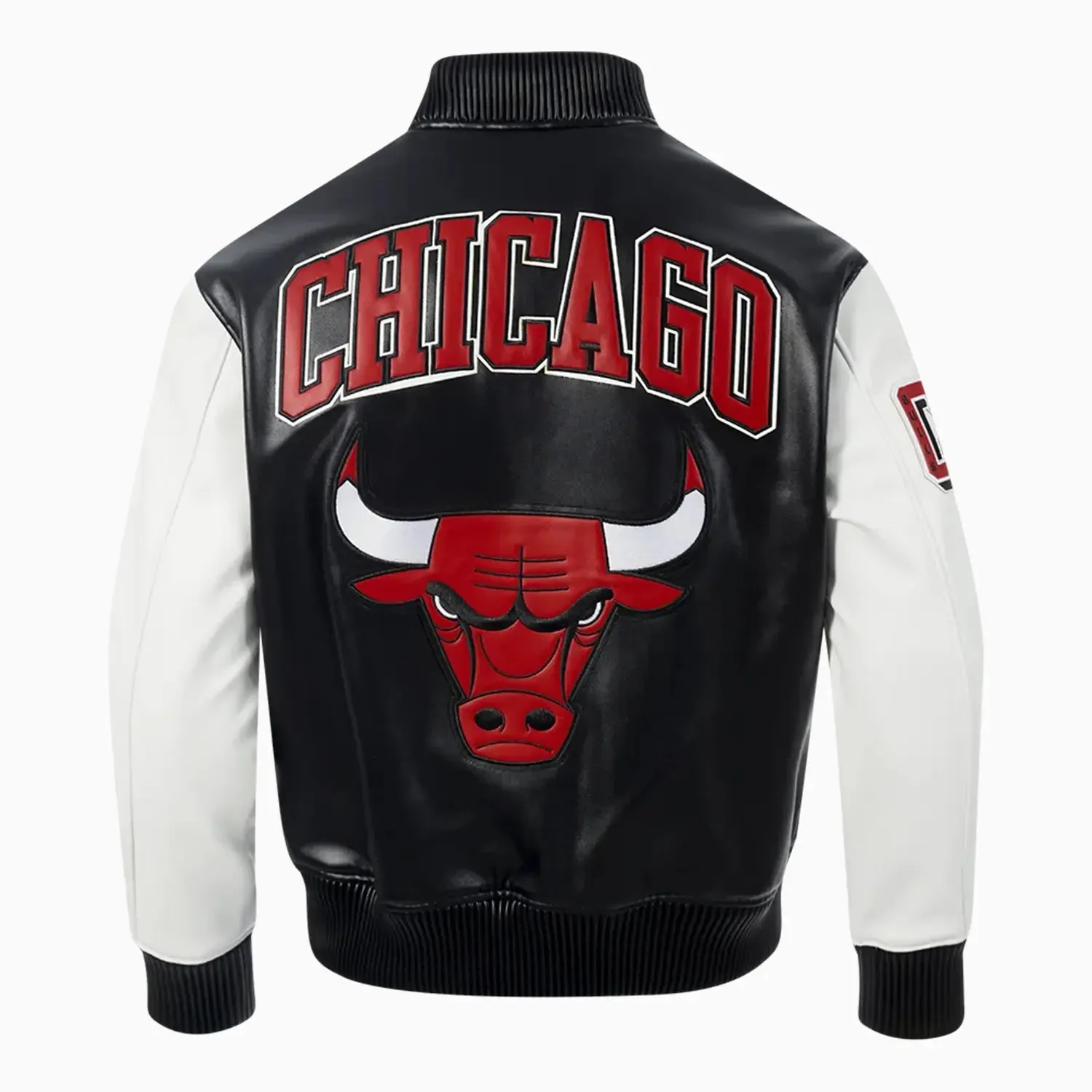 Men's NBA Chicago Bulls City Signatures Leather Varsity Jacket