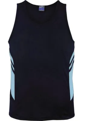 Mens Tasman Singlet Navy/Sky