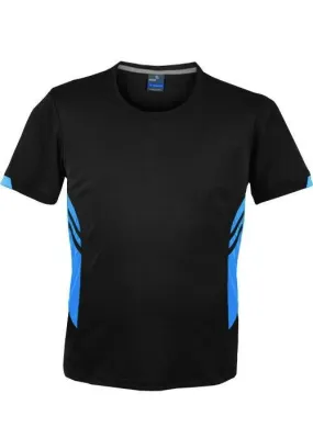 Mens Tasman Tee Black/Cyan