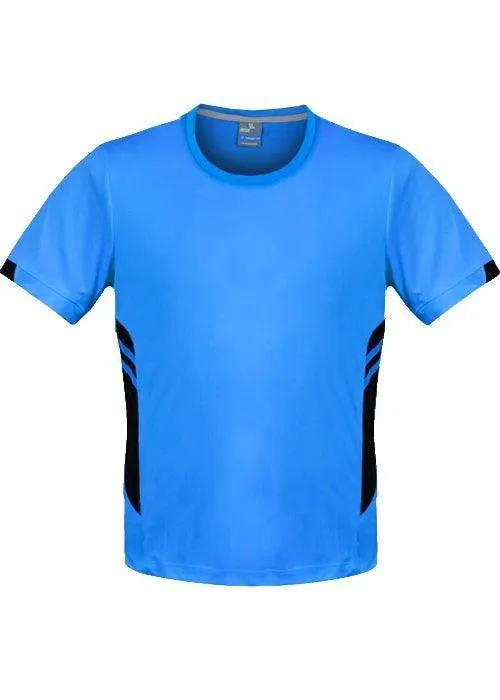 Mens Tasman Tee Cyan/Black