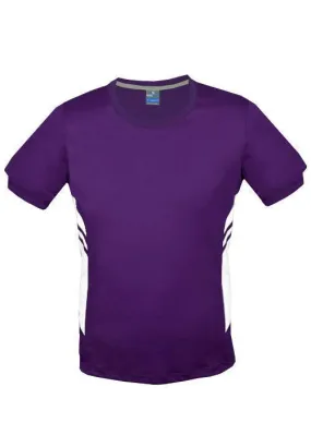 Mens Tasman Tee Purple/White