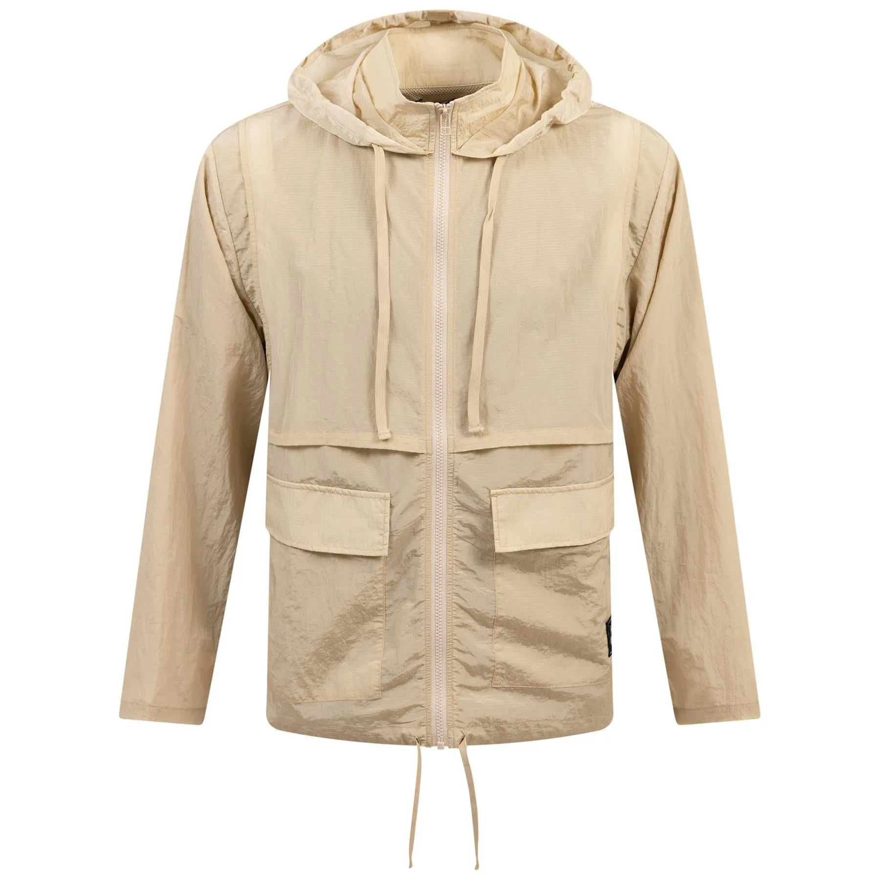 Micro Ripstop Convertible Shell Jacket Sesame - SU24