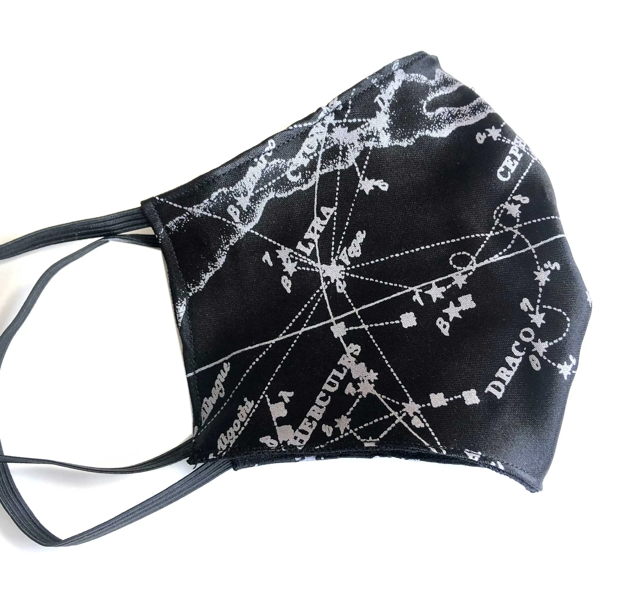 Milky Way Galaxy Face Mask, adjustable fabric face cover