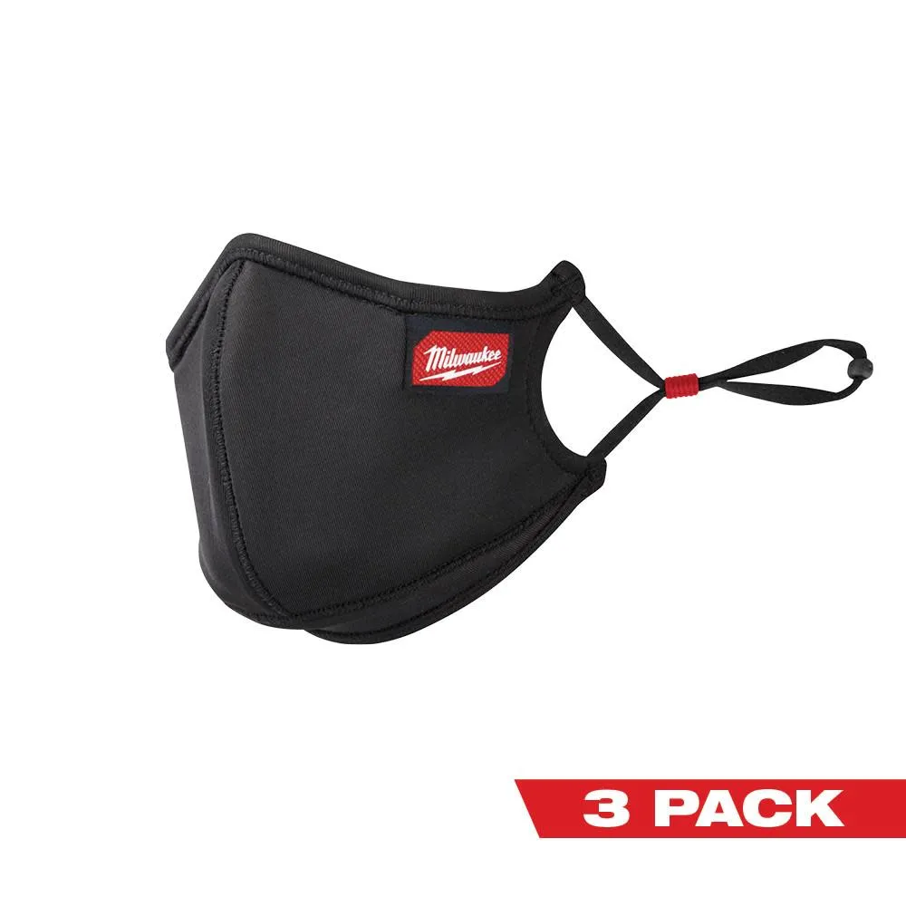 Milwaukee 48-73-4238 3pk 3-layer Performance Face Mask – L/XL