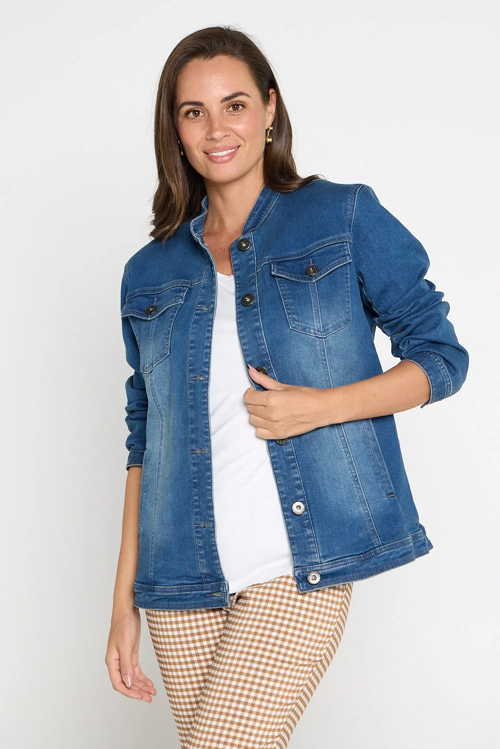 MJ Stretch Cotton Jacket - Denim