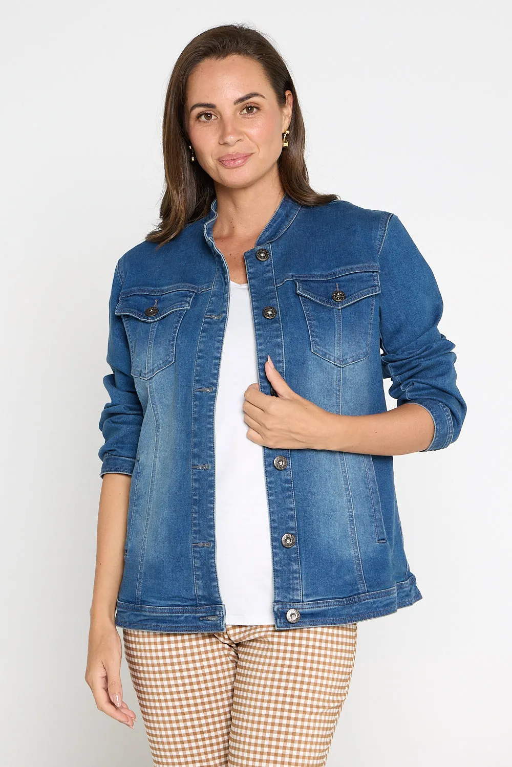 MJ Stretch Cotton Jacket - Denim