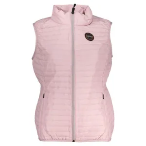 Napapijri Sleeveless Pink Contrast Detail Jacket