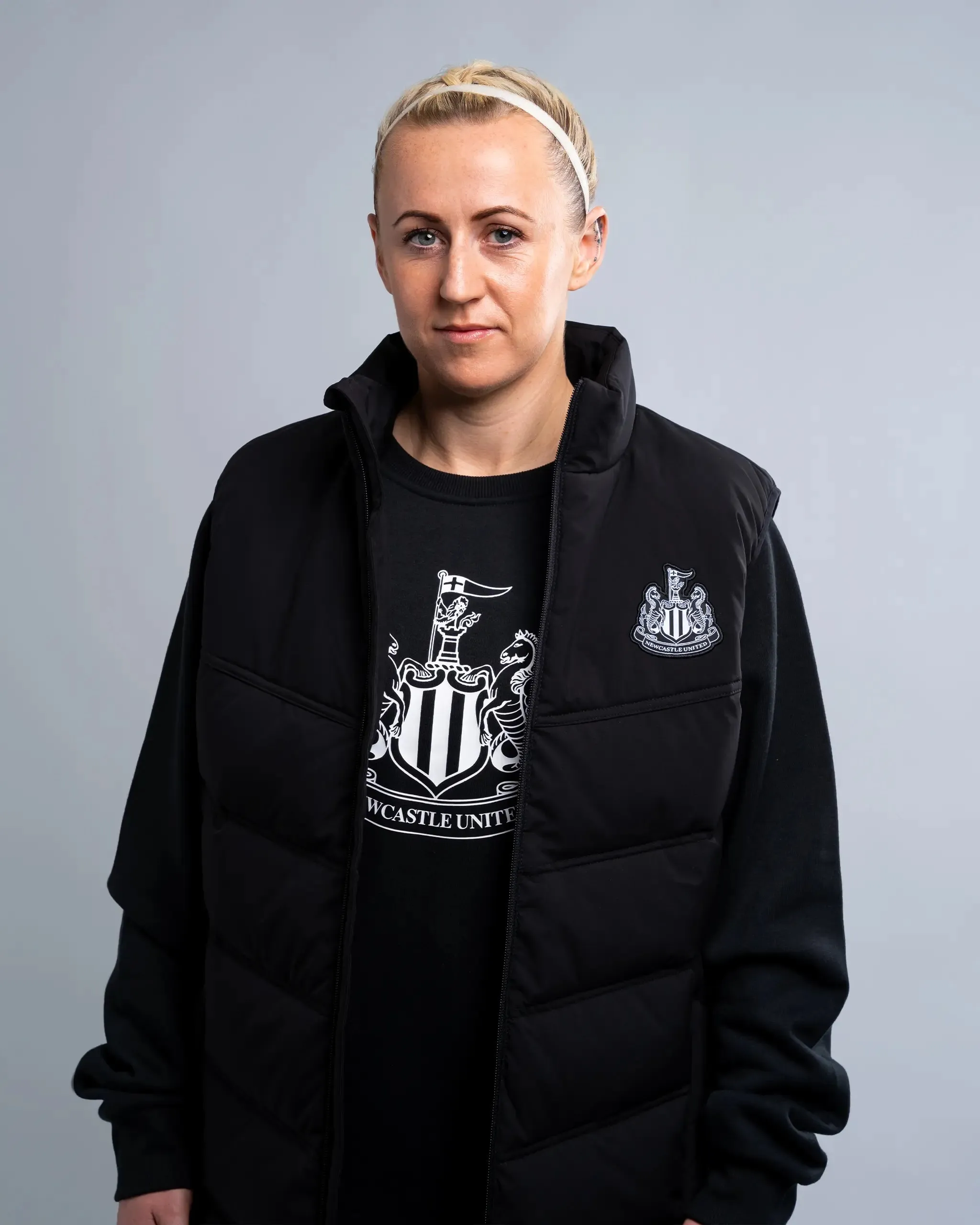 Newcastle United Women's Black Longline Gilet