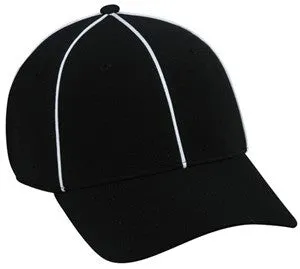 Officials Fitted Cap with Piping