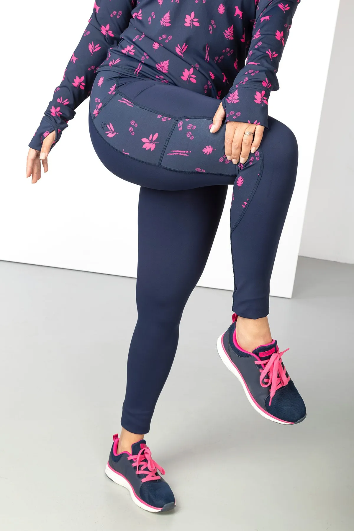 Patterned Sports Leggings - Skerne