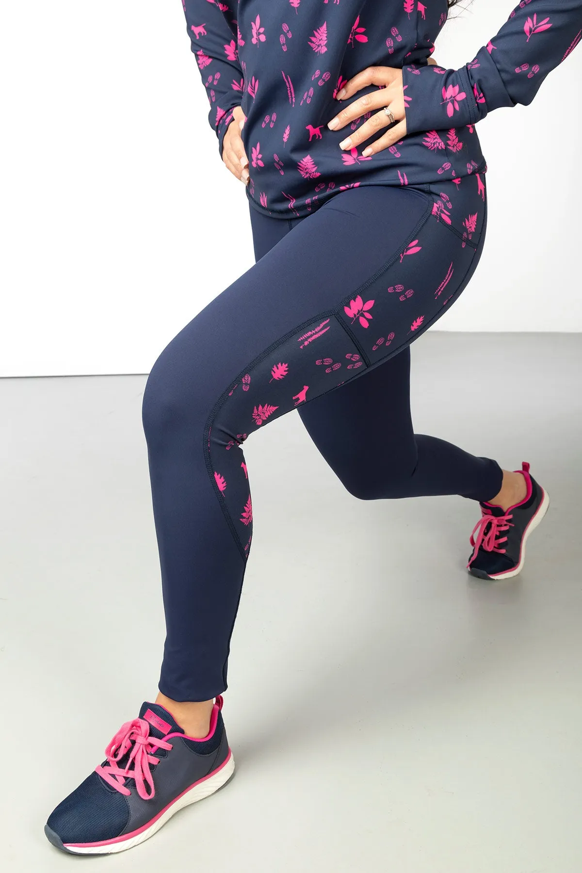 Patterned Sports Leggings - Skerne