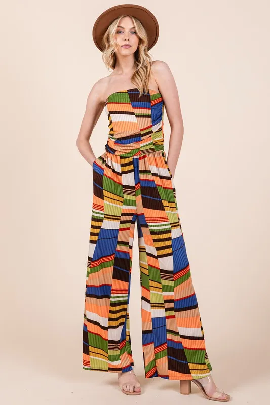 Pollack Wide Leg Jumpsuit with Pockets