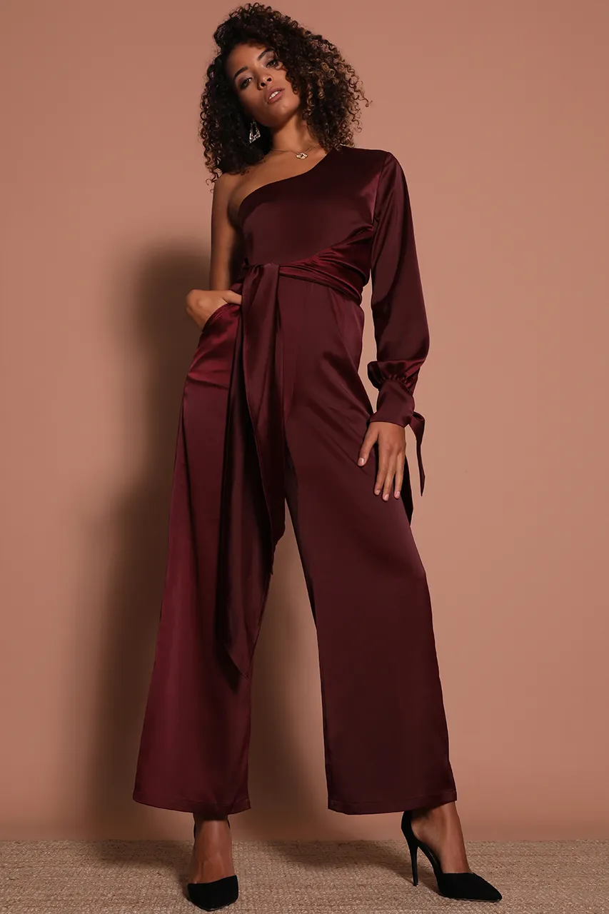 Prem the Label The Great Wave Jumpsuit - Mulberry