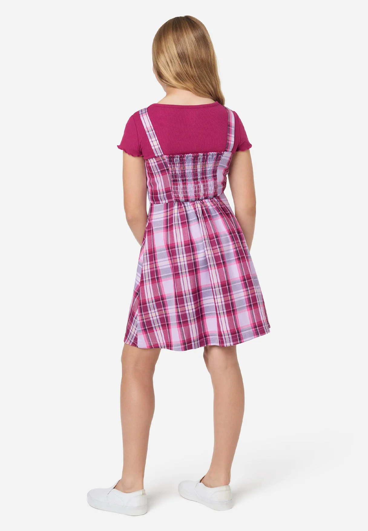 Pretty in Plaid 2Fer Dress