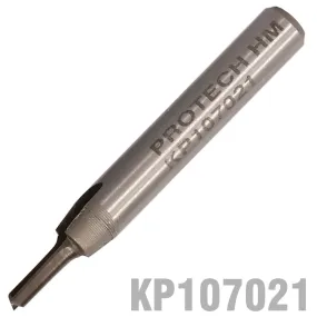 PRO-TECH STRAIGHT BIT 1/8' (3.2MM) X 1/2' CUT SOLID CARBIDE 2 FLUTE 1/4'SHANK KP107021