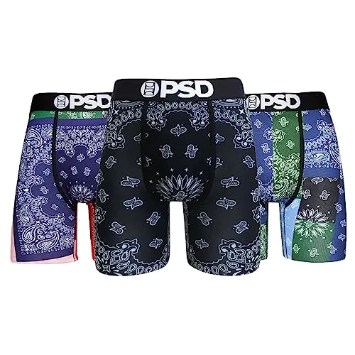 PSD Men's Patch Bandana 3-Pack Boxer Briefs