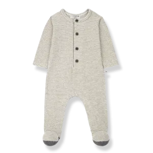 QUIM jumpsuit w/feet - oatmeal