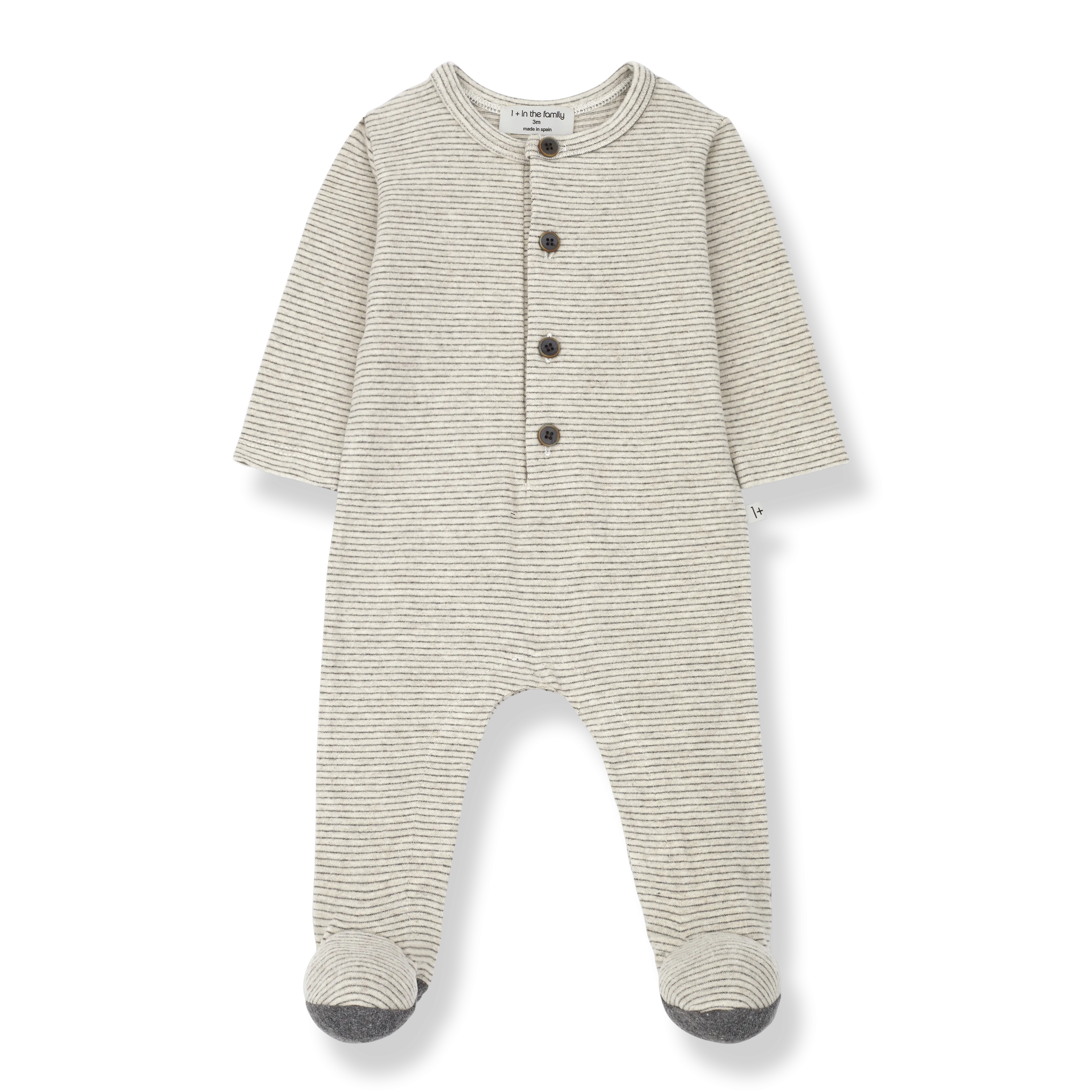 QUIM jumpsuit w/feet - oatmeal