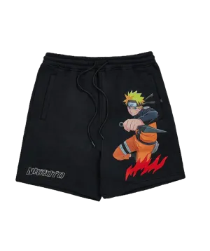 Reason Naruto Shorts Black