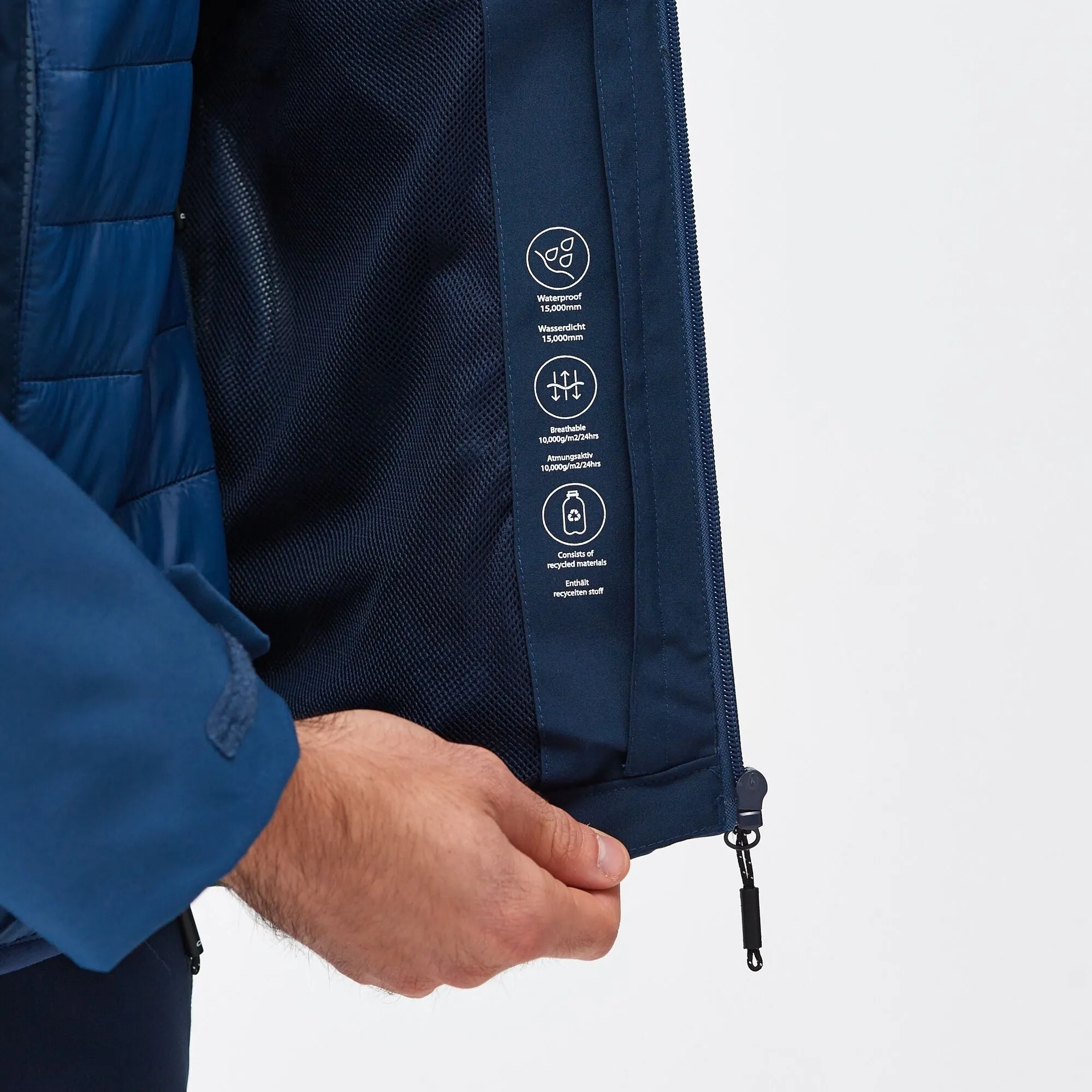 Regatta Men's Wentwood VIII 3-In-1 Waterproof Jacket Navy