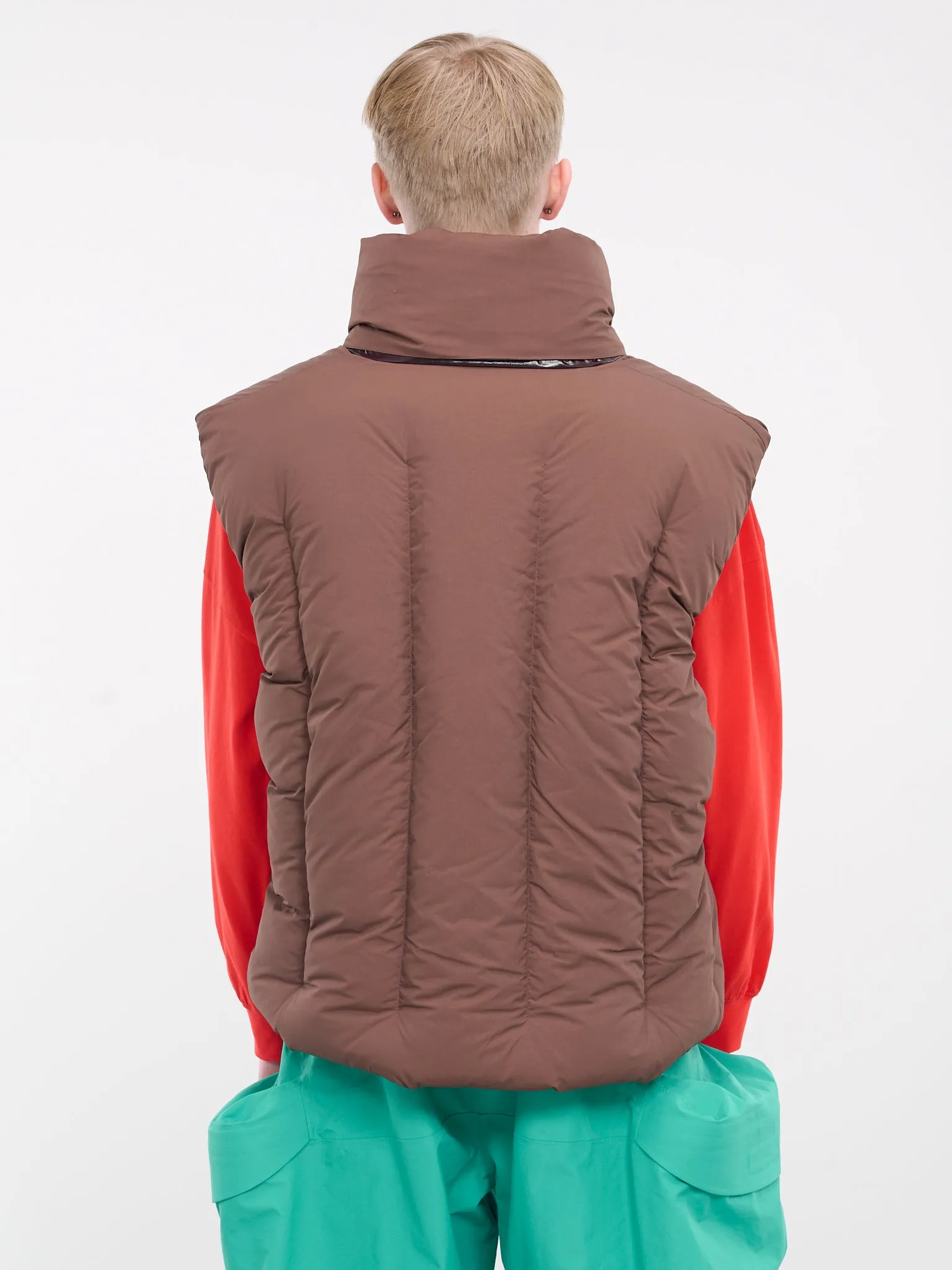 Reversible Swollen Gilet (DZ23-111003-BR-BROWN)