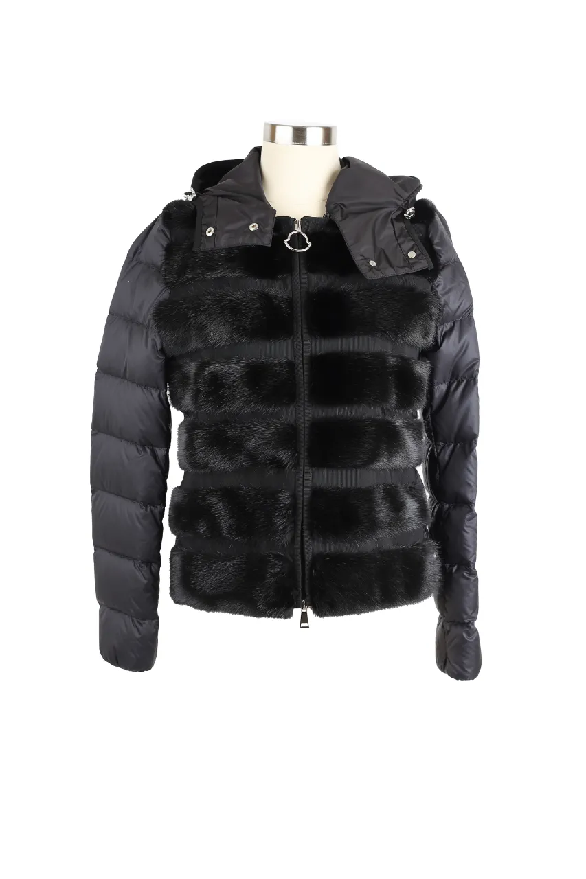 Riga Mink Front Down Jacket