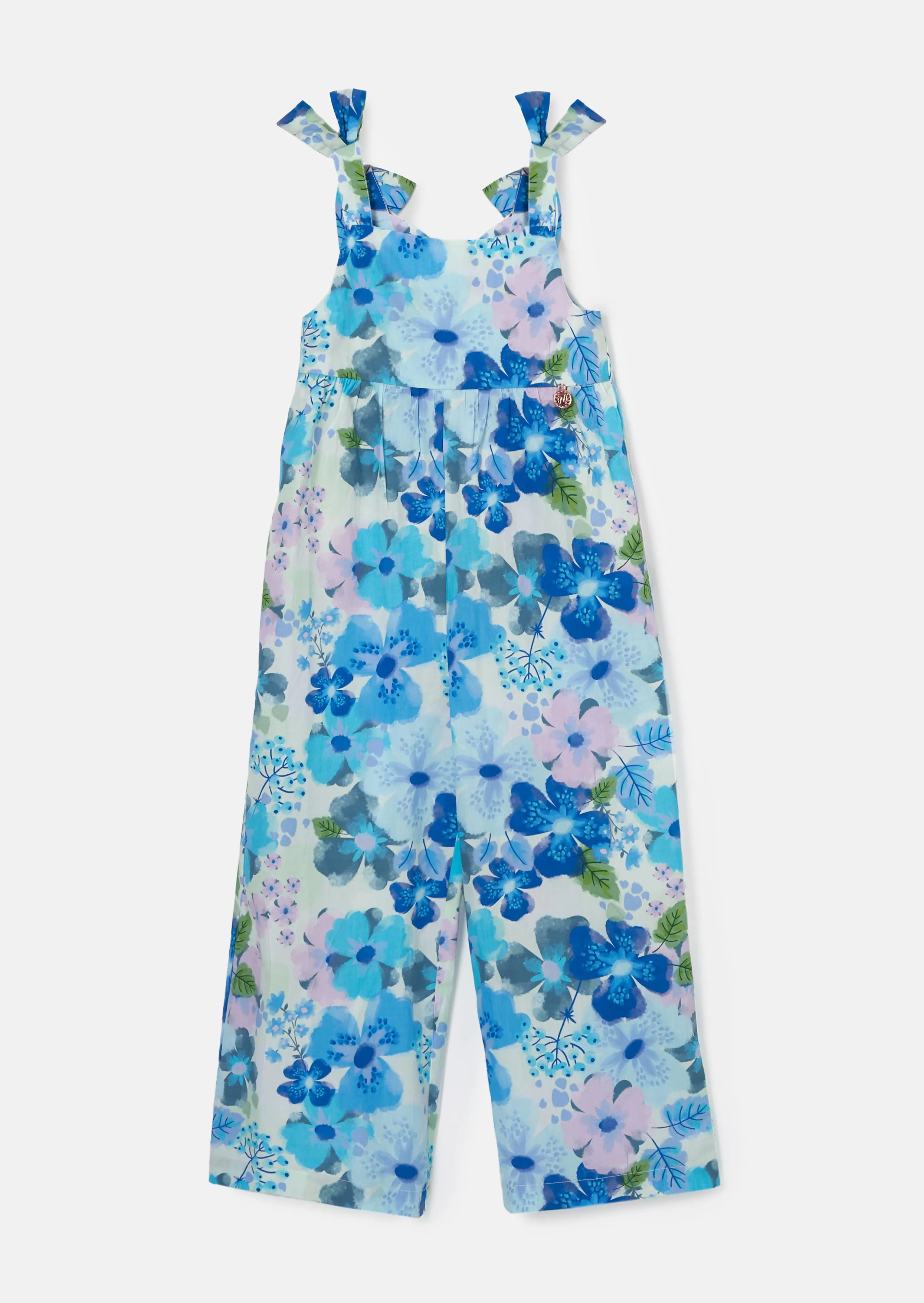 Roma Blue Floral Print Jumpsuit