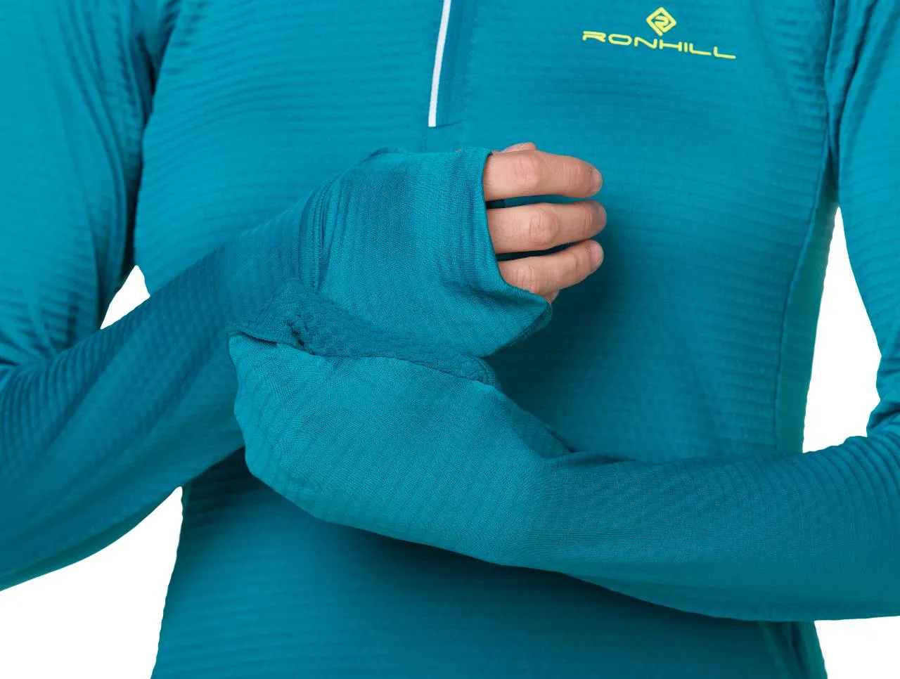 Ronhill Tech Winter Half Zip (Womens) - Marine/Acid