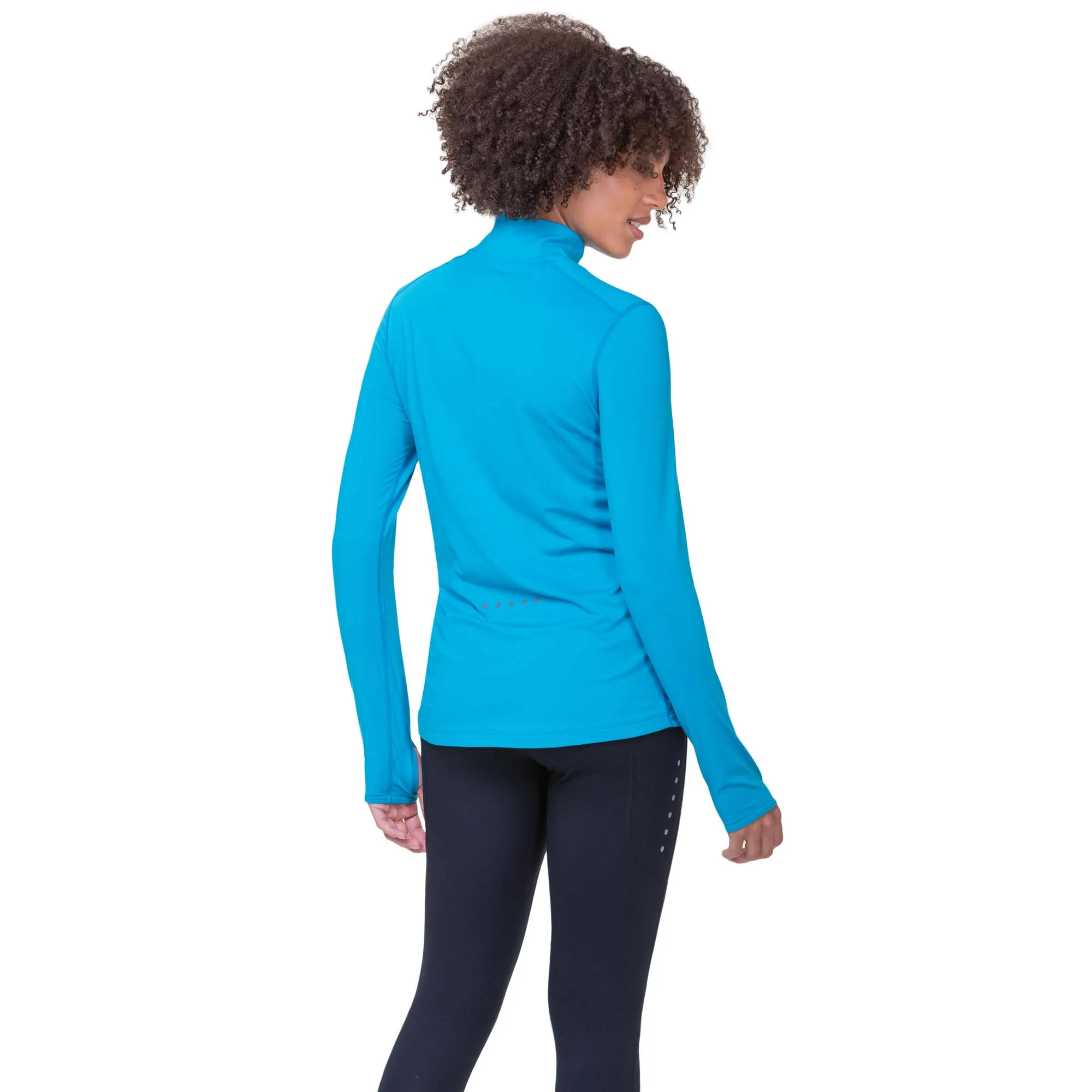 Ronhill | Women's Core Thermal 1/2 Zip - Azure/Bright White