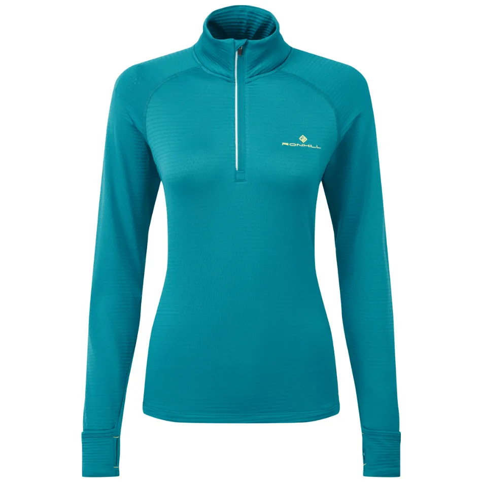 Ronhill Women's Winter 1/2 Zip Top in Marine/Acid AW24