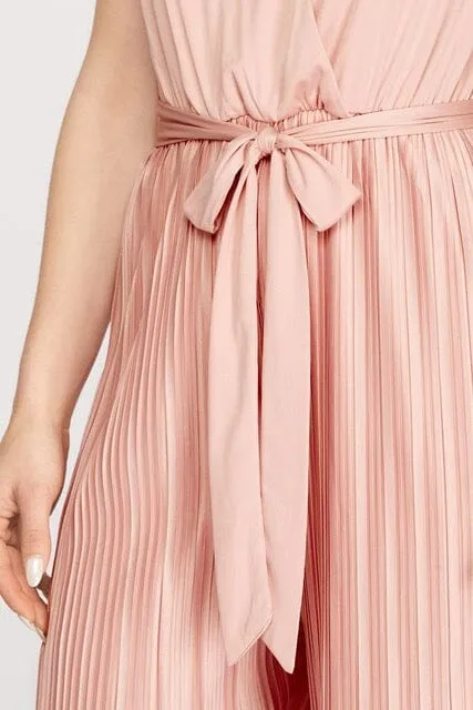 ROSE PLEATED JUMPSUIT